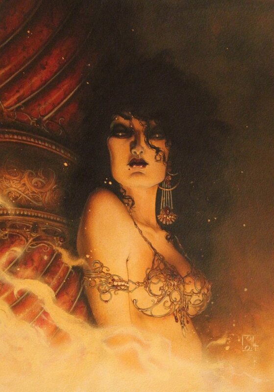 Olivier Ledroit, She - Elle - Ayesha - Elle qui doit être obéie - Original Illustration