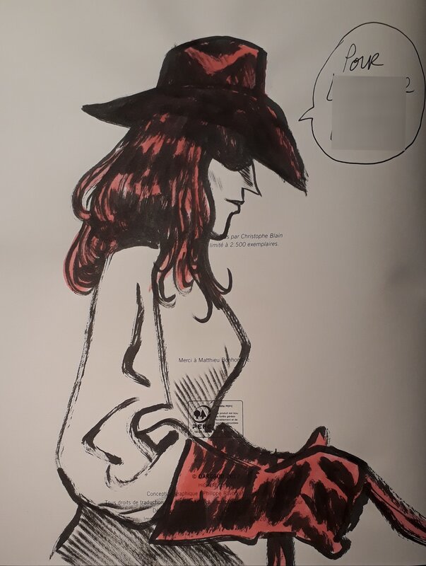 Ava par Christophe Blain - Dédicace