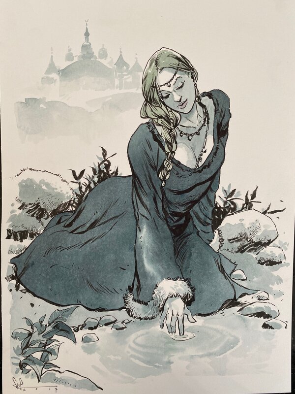 Eau douce by Stefano Carloni - Original Illustration