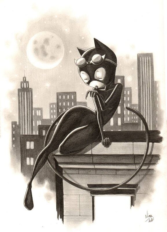 Catwoman par Nina Jacqmin - Œuvre originale