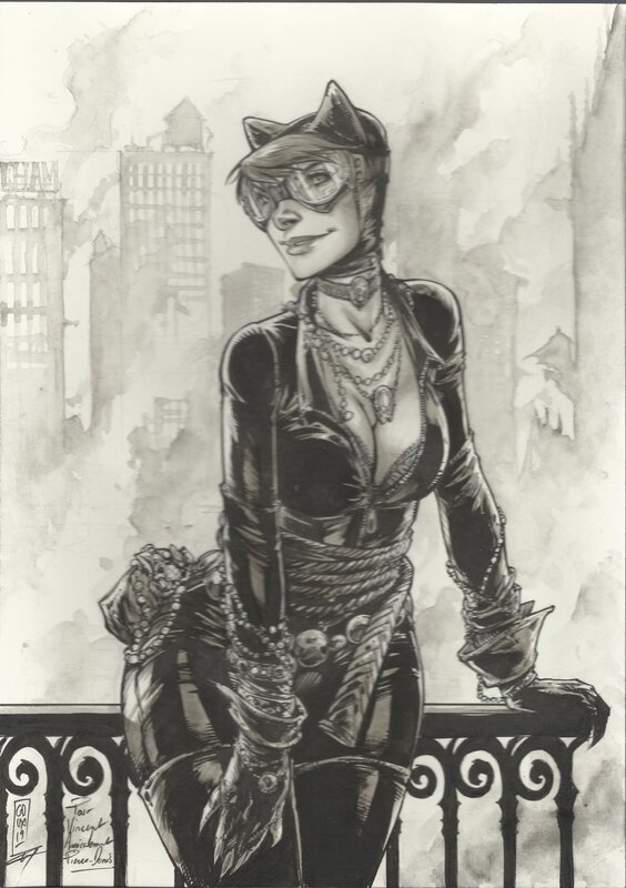 Catwoman par Pierre-Denis Goux - Œuvre originale