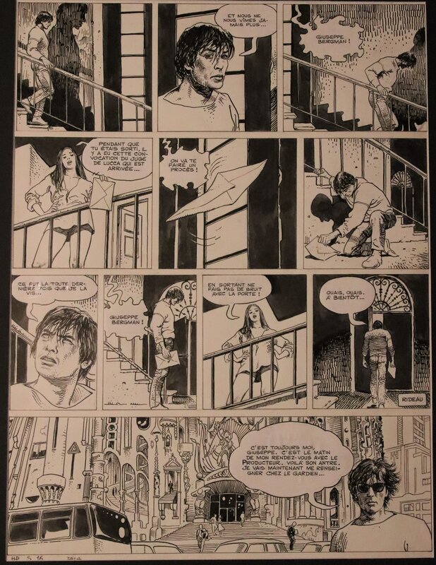 Milo Manara, HP & Giuseppe Bergman - Planche originale