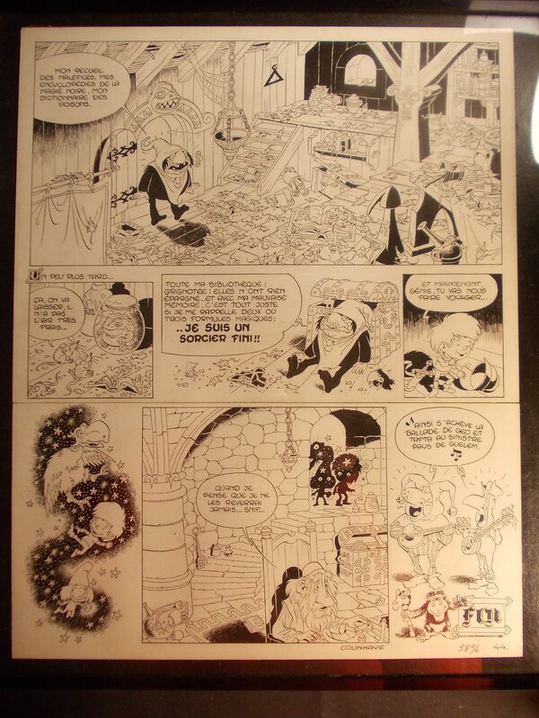 Guy Counhaye, Géo et Tafta, « Le Pays de Guélem », planche 44, 1981. - Comic Strip