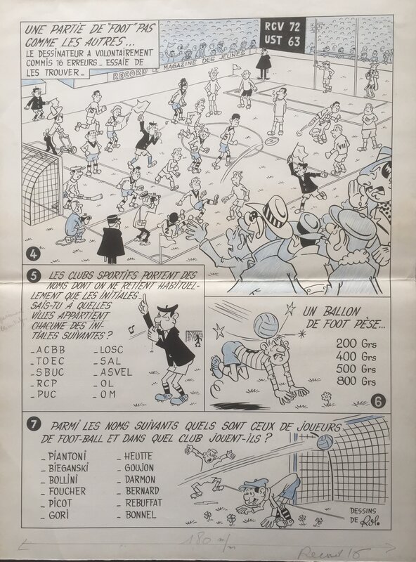 Jouons au football by Rol - Comic Strip