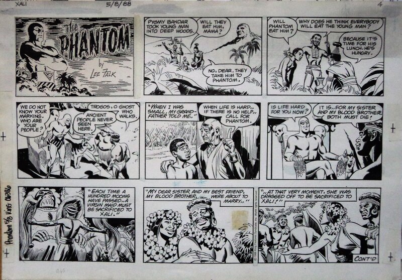 The Phantom par Dan Barry - Planche originale