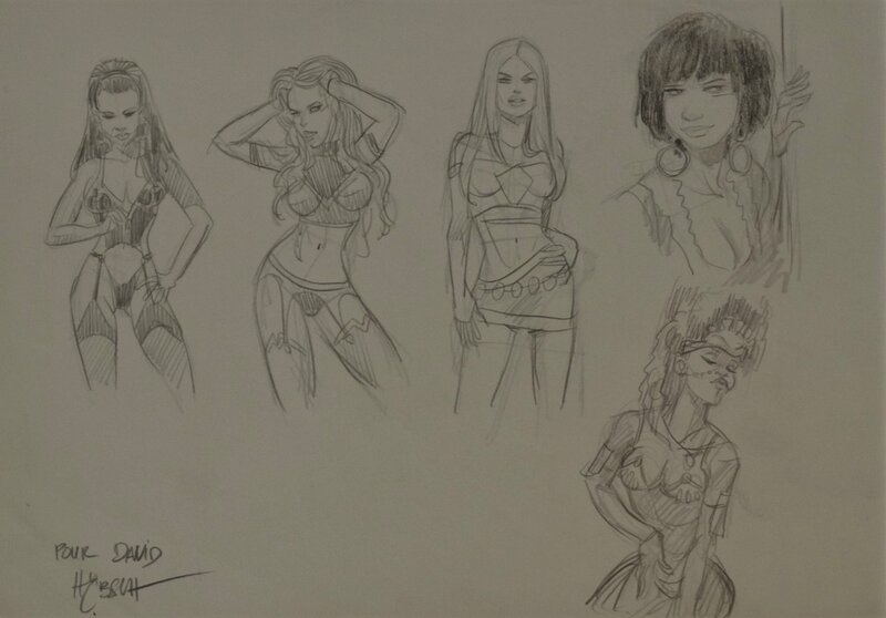 Escort Girls by Eric Hübsch - Original art