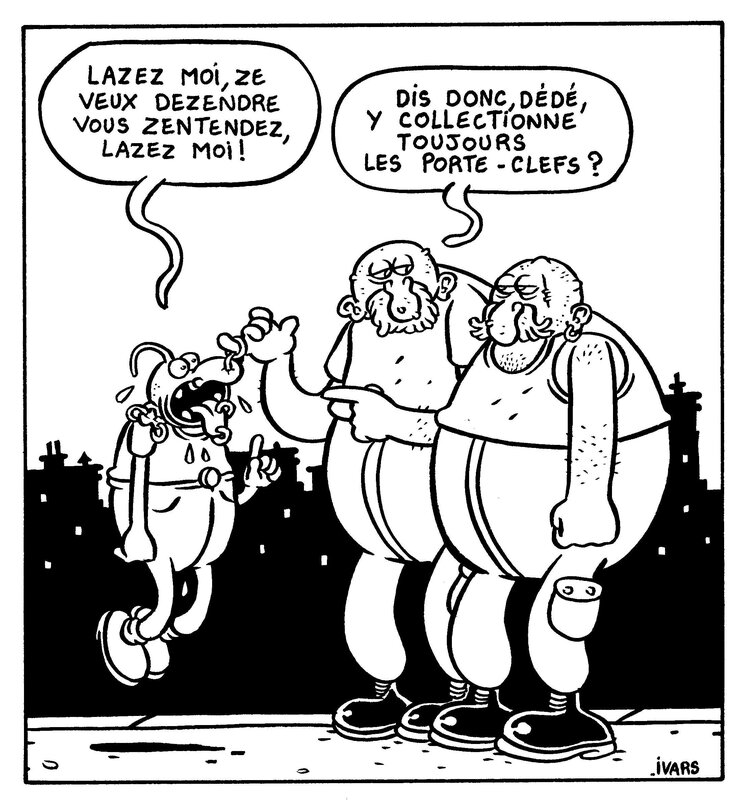 Le porte-clefs by Éric Ivars - Original Illustration