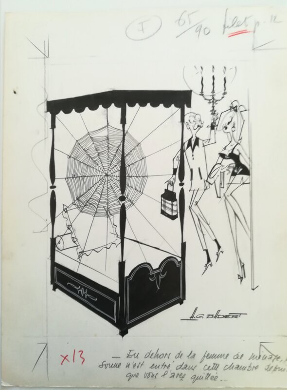 Lililolu Entoilée by Albert Georges Badert - Original Illustration