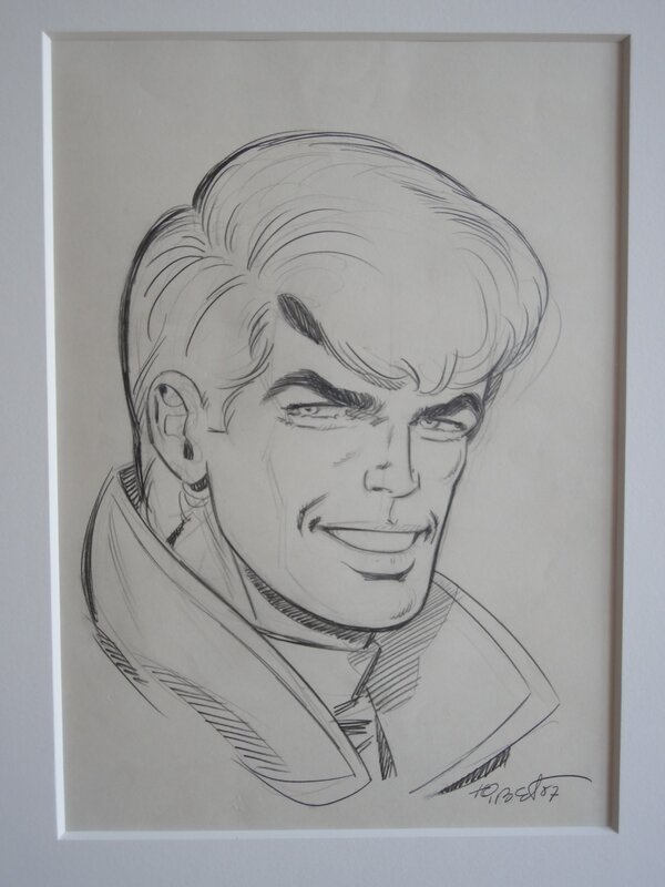 For sale - Portrait Ric Hochet by Tibet - Original art