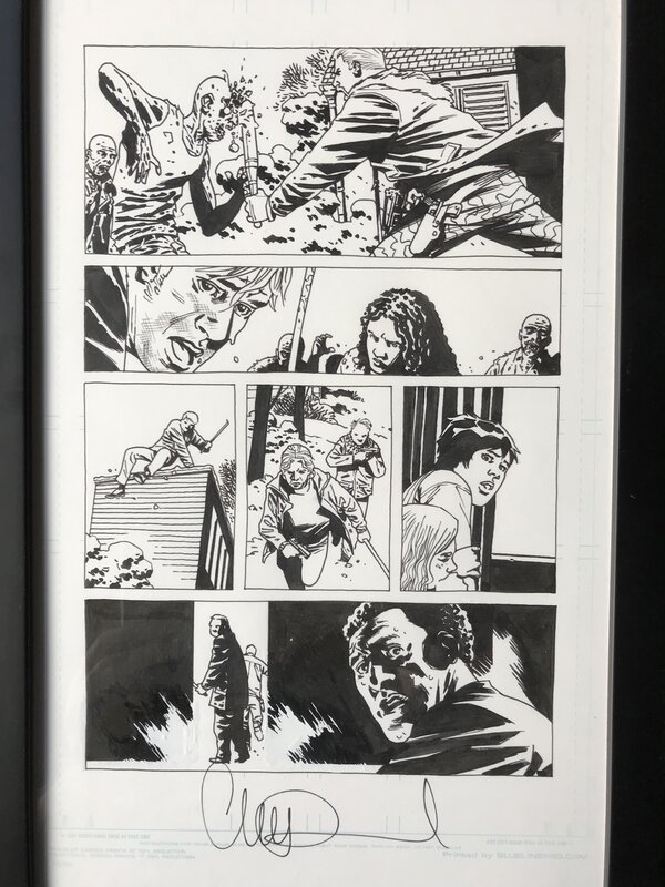 Charlie Adlard, Originele pagina Walking Dead - Planche originale