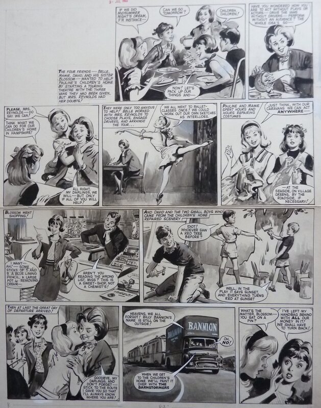 Leslie OTWAY ; Belle and Mamie - Comic Strip