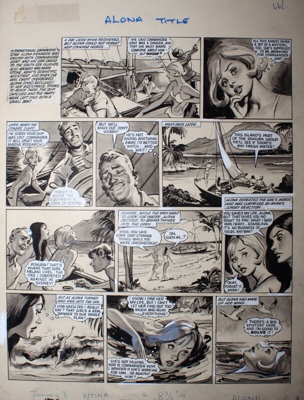 Alona the Wild One par Leslie Otway - Planche originale