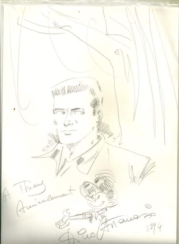 Bob morane by Dino Attanasio - Sketch