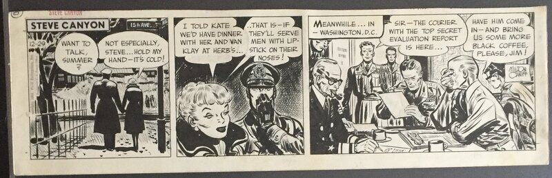 Steve Canyon par Milton Caniff - Planche originale