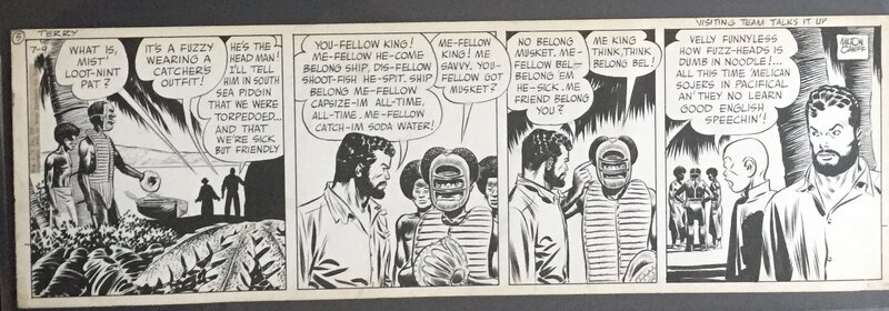 Milton Caniff, Terry et les pirates - Planche originale