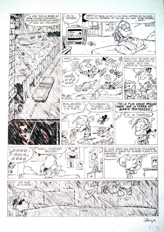 Simon Léturgie, Jean Léturgie, Yann, Requiem pour dingos T1 - planche 8 - Planche originale