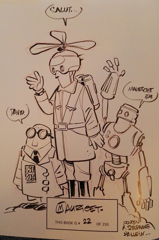Mauricet, Hommage à Stéphane Halleux - Dédicace