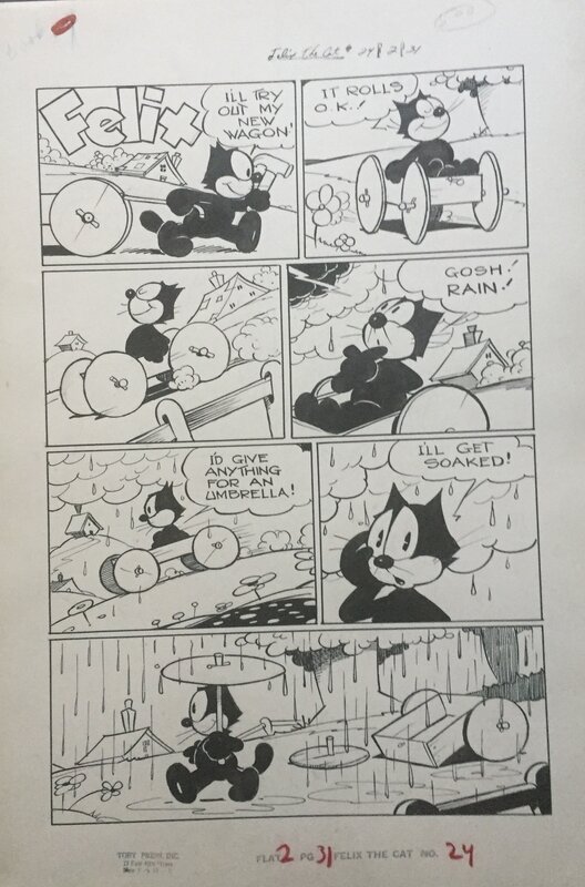 Félix le chat par Otto Messmer, Pat Sullivan - Planche originale