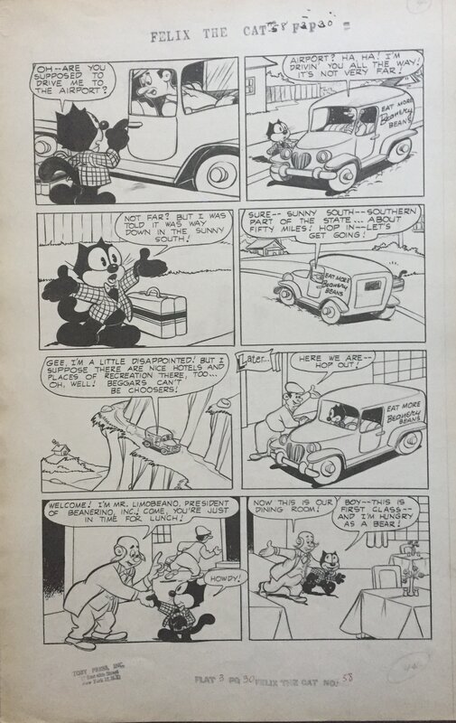 Félix le chat by Joseph Oriolo, Pat Sullivan, Otto Messmer - Comic Strip