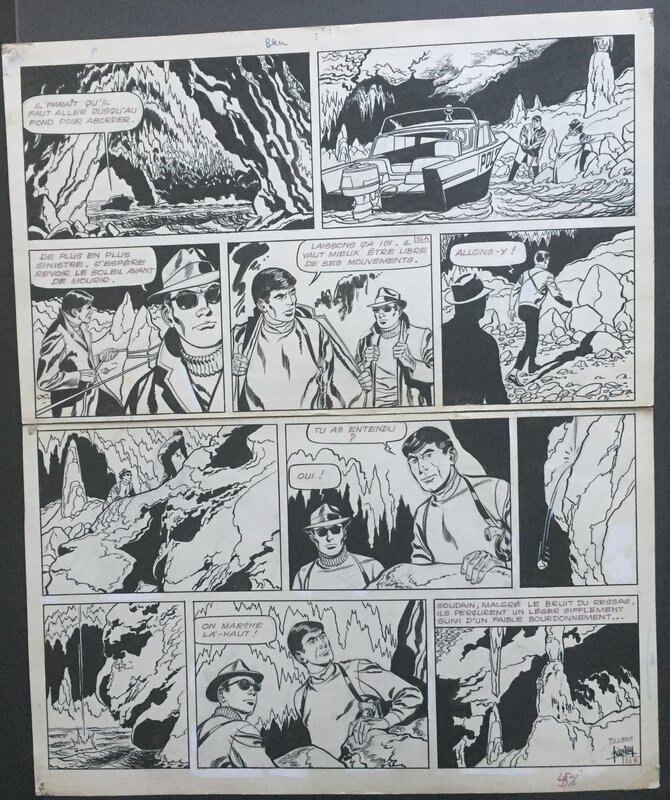 Jess Long par Arthur Piroton, Maurice Tillieux - Planche originale