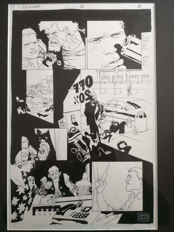 100 Bullets par Eduardo Risso - Planche originale