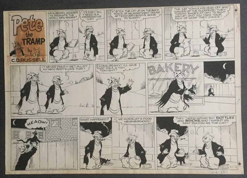 Clarence D. Russell, Pete the Tramp (le Père Lacloche) - Comic Strip