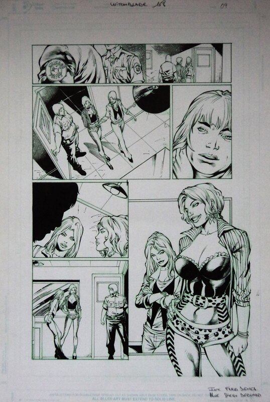 Fred Benes, Witchblade 168 page 9 - Planche originale