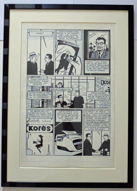François Avril, Doppelgänger.SA, Planche 4, 1986 - Planche originale