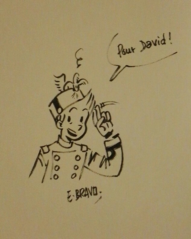 Spirou par Émile Bravo - Dédicace