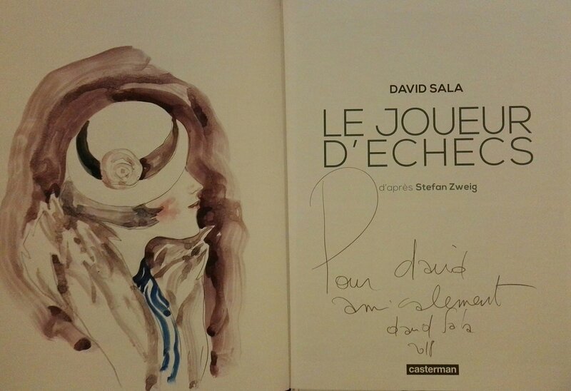 Le joueur d'echecs par David Sala - Dédicace