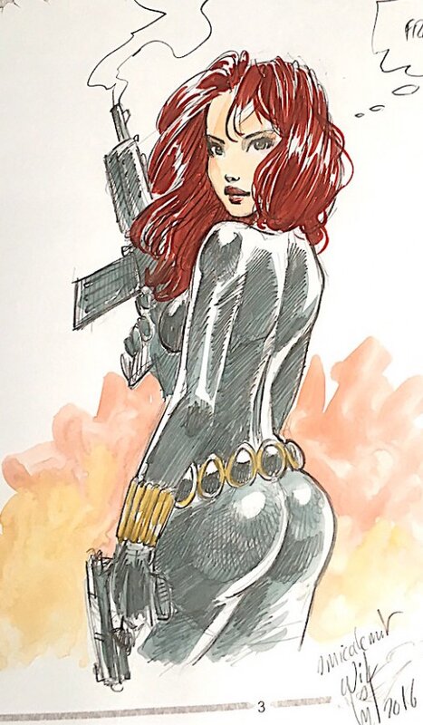 Black widow by Wilmaury - Sketch