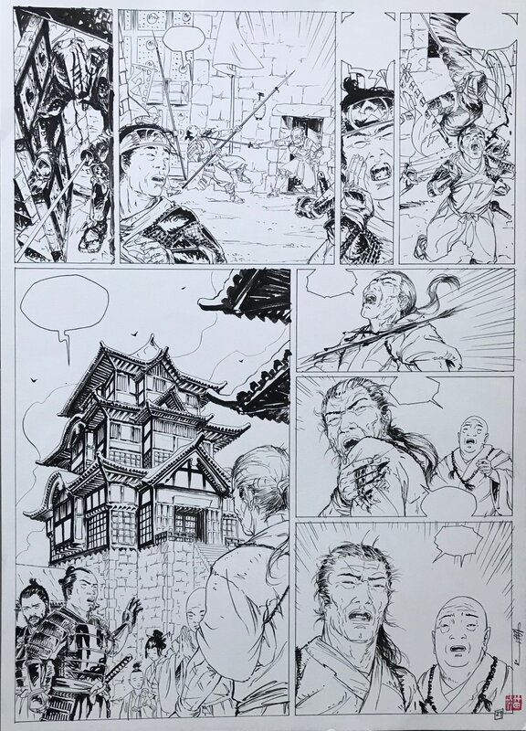 Frédéric Genêt, Samourai tome 4 pl 29 - Planche originale