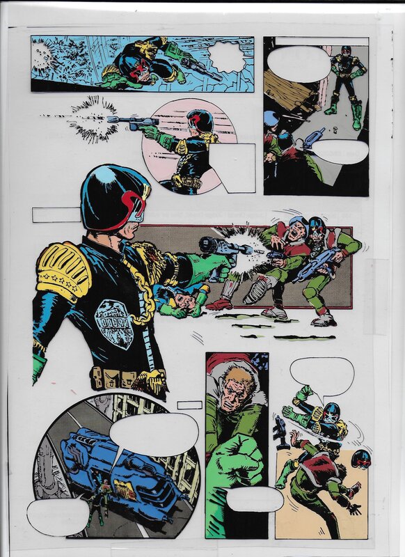Judge Dredd by unknown - Color guide