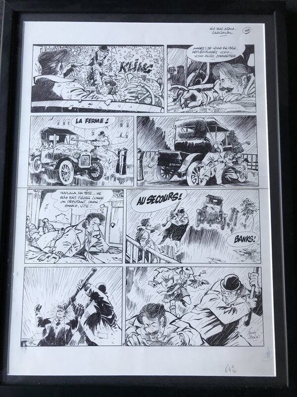 Benn, Stephen Desberg, Originele plaat Mick Mac Adam - Comic Strip