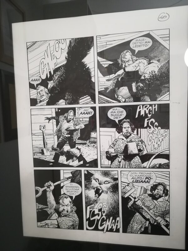 Nick Raider par Sergio Toppi - Planche originale