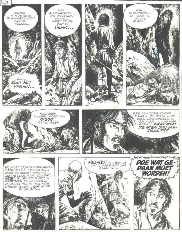 Hans Kresse, Original page Satanseiland - Planche originale