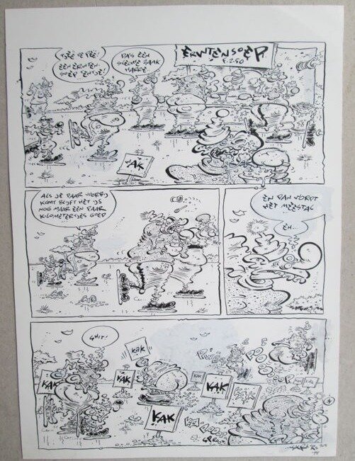 Eric Schreurs, Original page - Joop Klepzeiker 15 - Erwtensoep - (1999) - Comic Strip