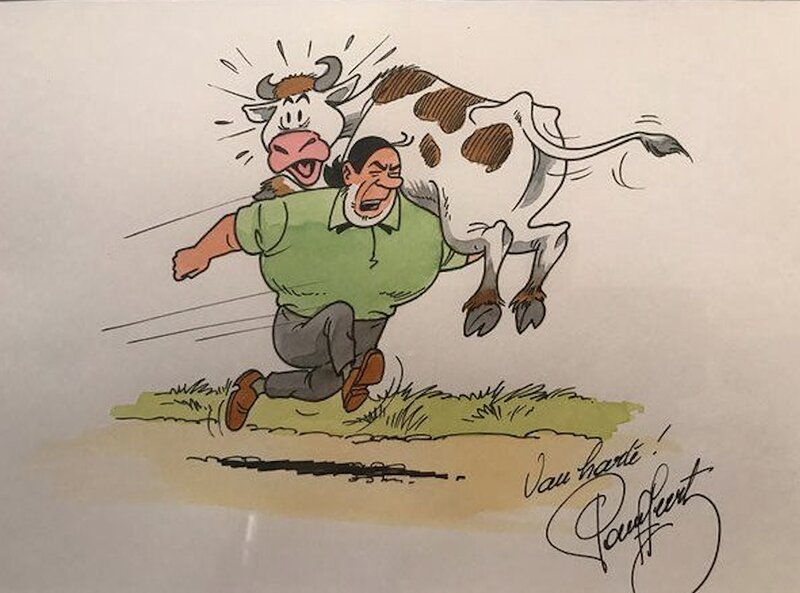 Jerom met koe by Studio Vandersteen - Comic Strip
