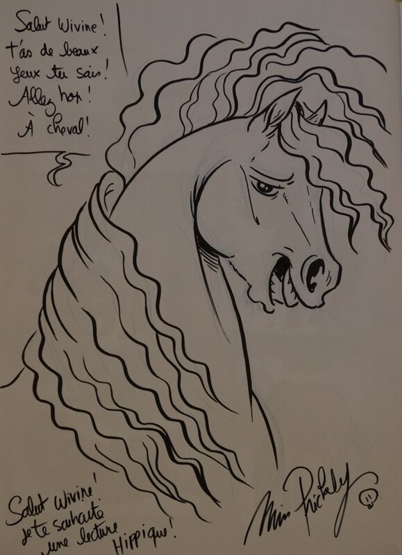 A cheval par Miss Prickly - Dédicace
