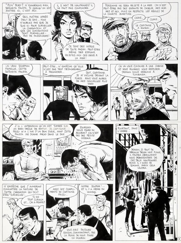 William Vance, Bob Morane : Guérilla à Tumbaga - Planche originale