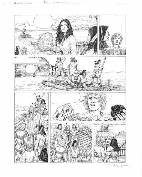 Ersel, Le dernier des Mohicans - le chasseur de daims - pl17 - Comic Strip