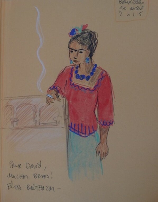 Frida Kahlo by Flore Balthazar - Sketch