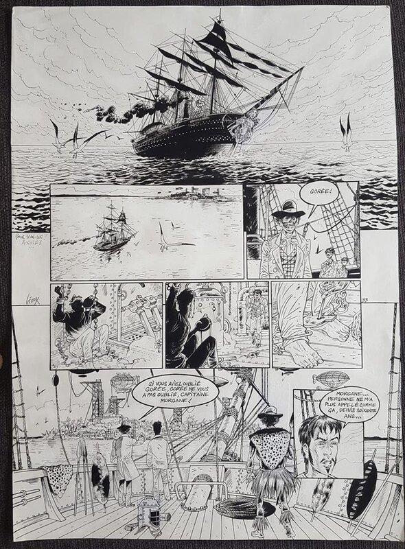 Thierry Gioux, Nuria Sayago, Fred Duval, Thierry Gioux  - Hauteville House - Planche originale