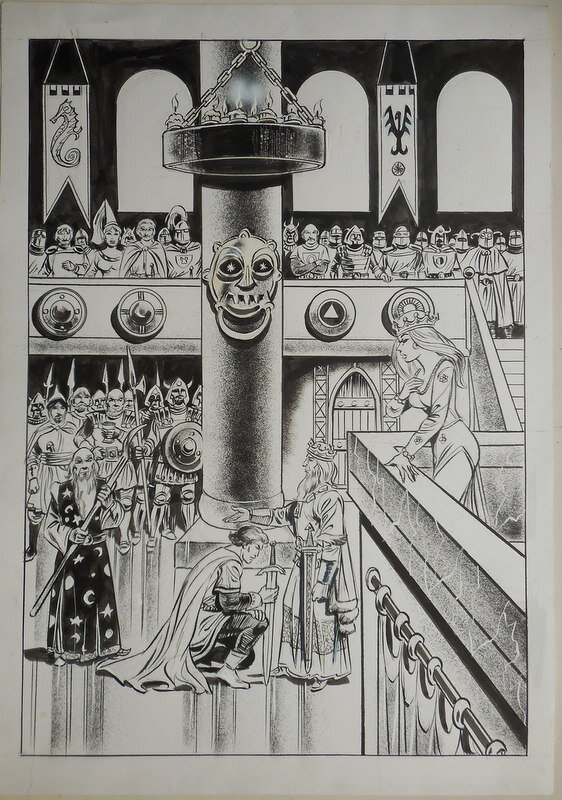Illustratie Puzzel par Karel Biddeloo - Illustration originale