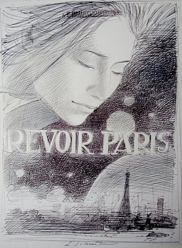 Revoir PARIS par François Schuiten - Couverture originale