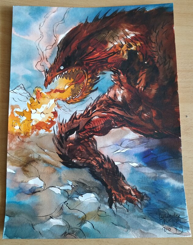 Dragon by Gwendal Lemercier - Original Illustration