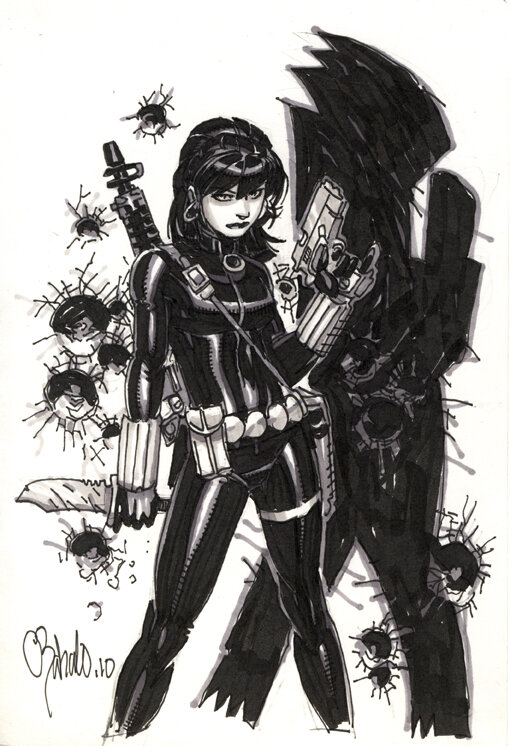 Black Widow by Chris Bachalo - Dédicace
