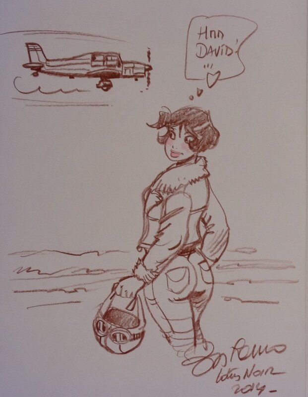 L'aviatrice by Bruno Di Sano - Sketch