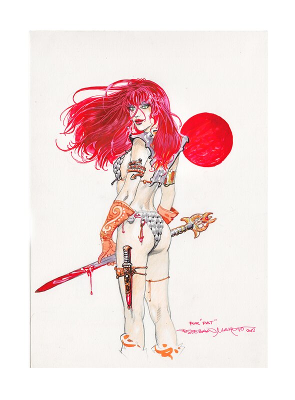 Esteban Maroto, Red Sonja par Esteban Marotto - Original Illustration