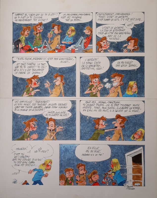 Germain et nous par Frédéric Jannin, Yvan Delporte - Planche originale